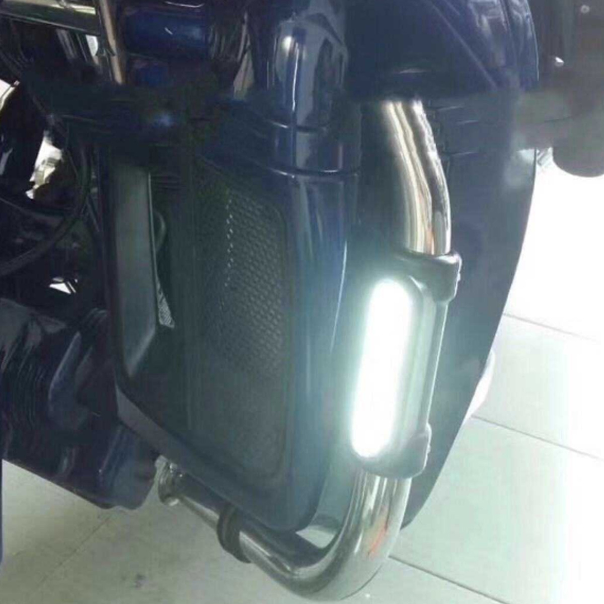 12V-2x-Motorcycle-LED-White-Driving-DRL-Indicator-Amber-Turn-Signal-Lights-Crash-Bar-Lamp-1462455