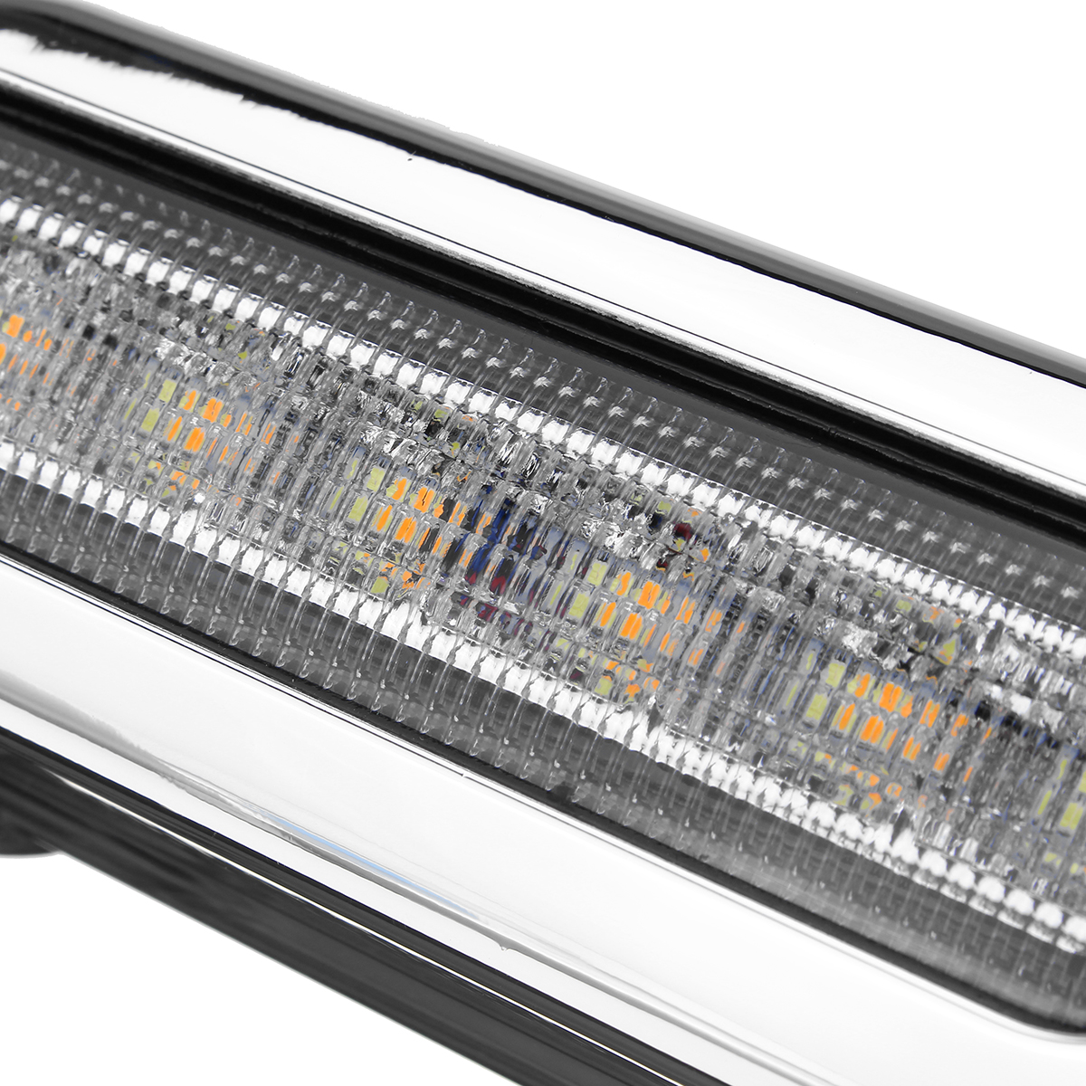 12V-2x-Motorcycle-LED-White-Driving-DRL-Indicator-Amber-Turn-Signal-Lights-Crash-Bar-Lamp-1462455