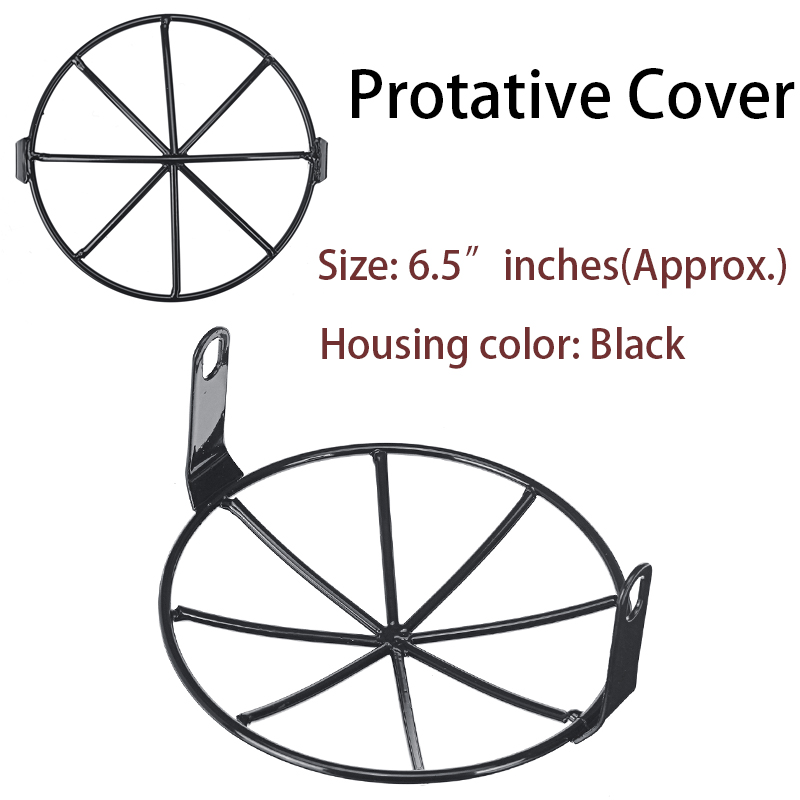 12V-35W-65inch-Retro-Motorcycle-Headlight-With-Grill-YellowWhite-Cover-1543176