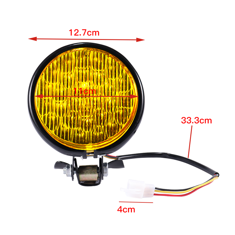 12V-55W-Motorcycle-LED-Front-Headlight-Universal-High-Low-Beam-Amber-Motorbike-Retro-Headlamp-Round--1699487