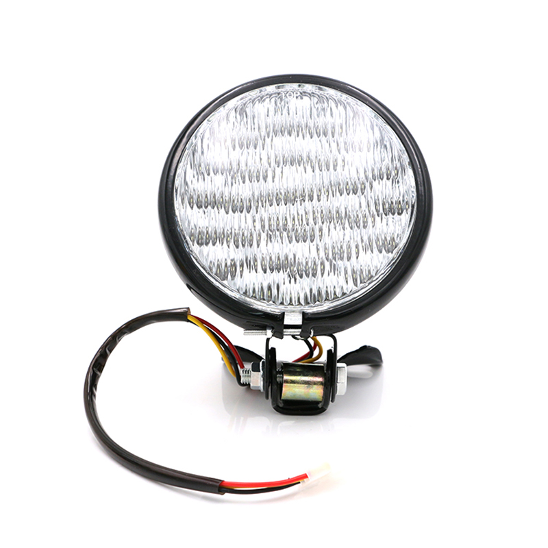 12V-55W-Motorcycle-LED-Front-Headlight-Universal-High-Low-Beam-Amber-Motorbike-Retro-Headlamp-Round--1699487