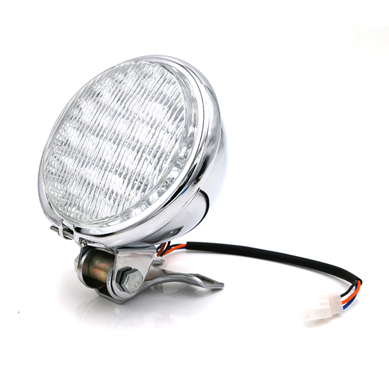 12V-55W-Motorcycle-LED-Front-Headlight-Universal-High-Low-Beam-Amber-Motorbike-Retro-Headlamp-Round--1699487