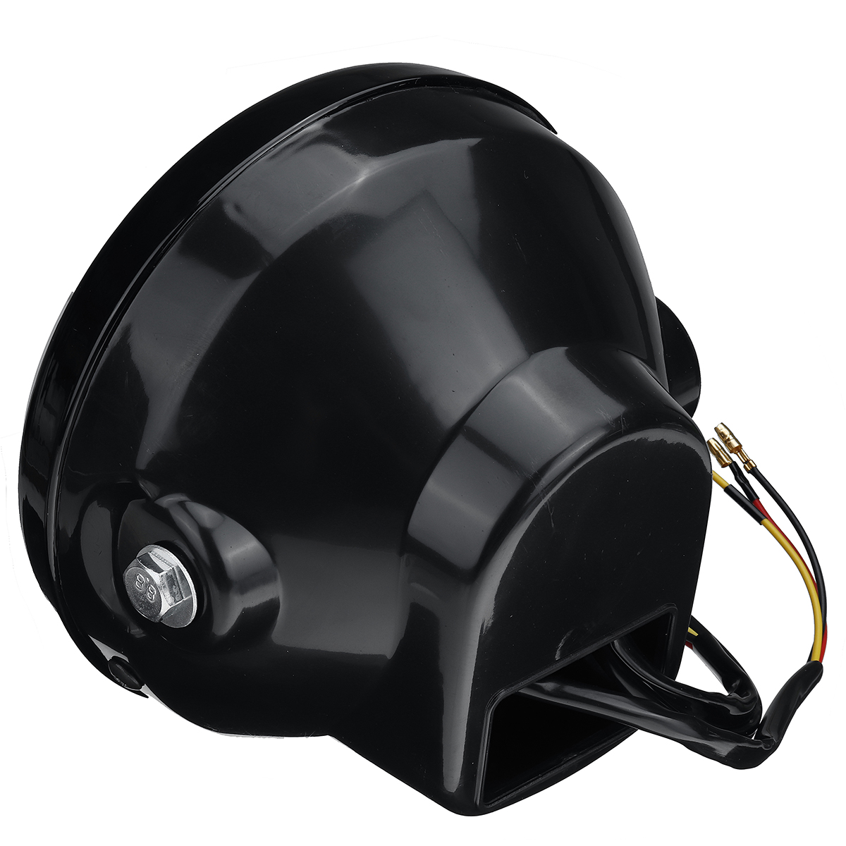 12V-7-Inch-Motorcycle-Headlight-Turn-Signal-Light-Black-Bracket-Mount-Amber-1733659