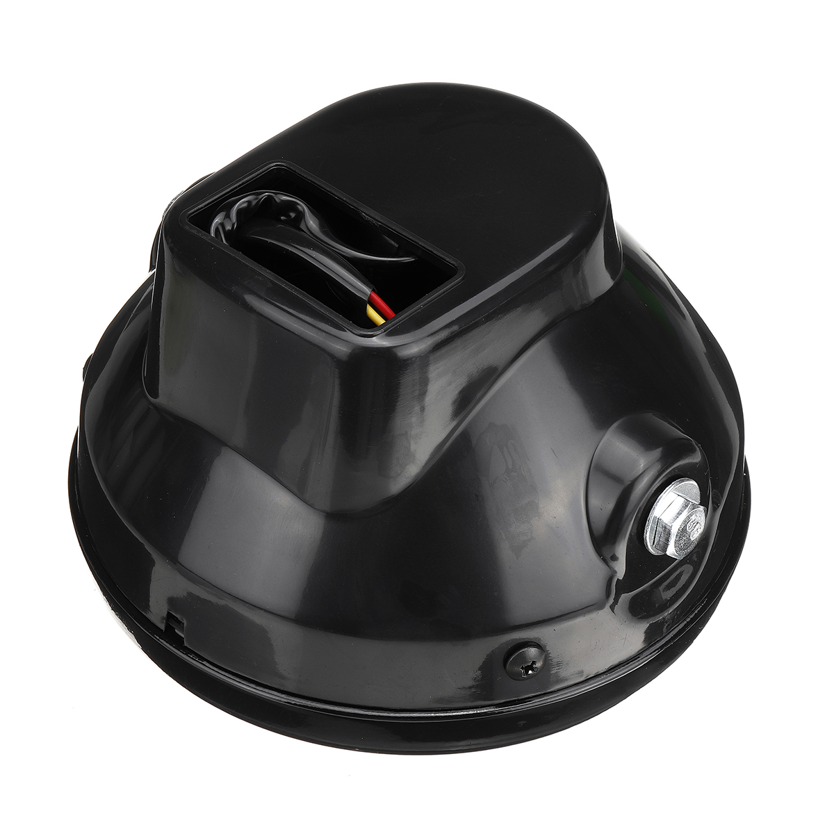 12V-7-Inch-Motorcycle-Headlight-Turn-Signal-Light-Black-Bracket-Mount-Amber-1733659