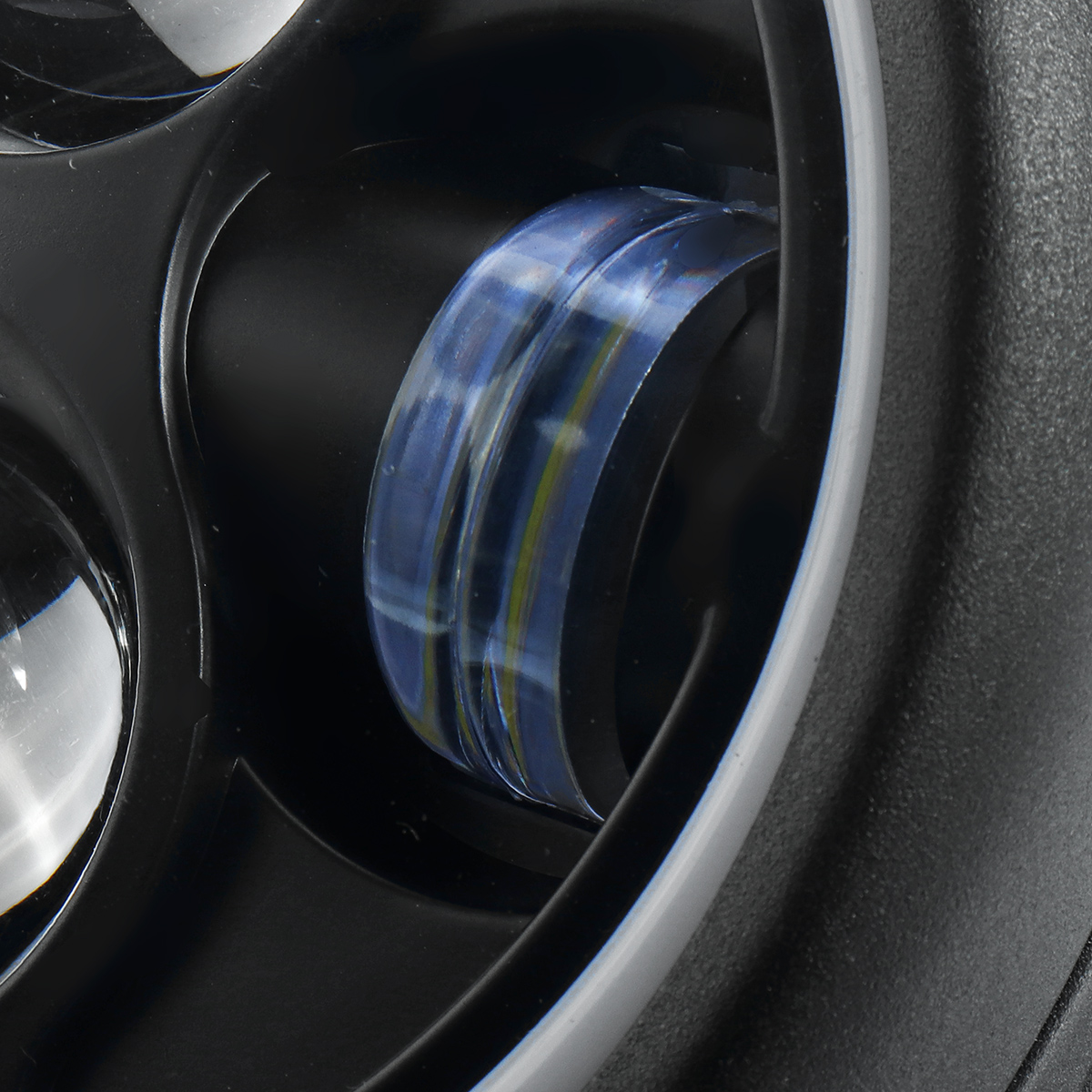 12V-7-inch-LED-Motor-Round-Angel-Eye-Headlights-Sealed-Metal-Lights-White-1568390