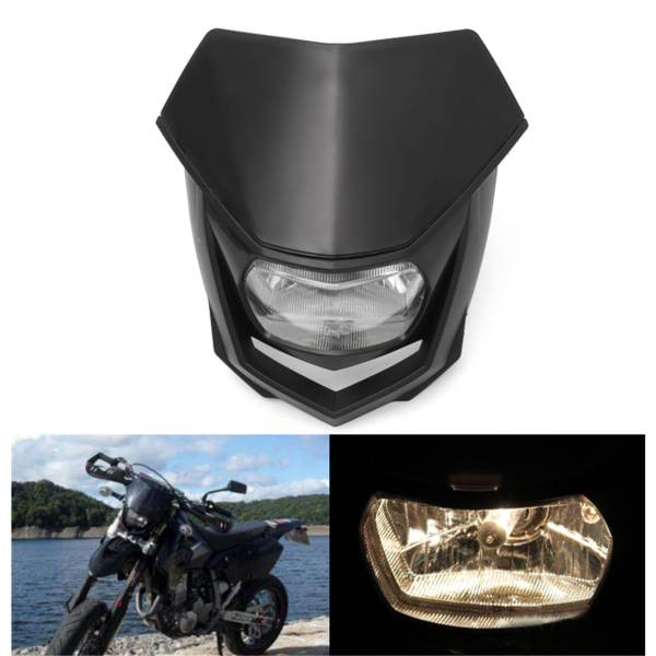 12V-8000lm-Motorcycle-Head-Lamp-W-High-Low-Beam-Enduro-Dirt-Bike-Headlight-Universal-1227915