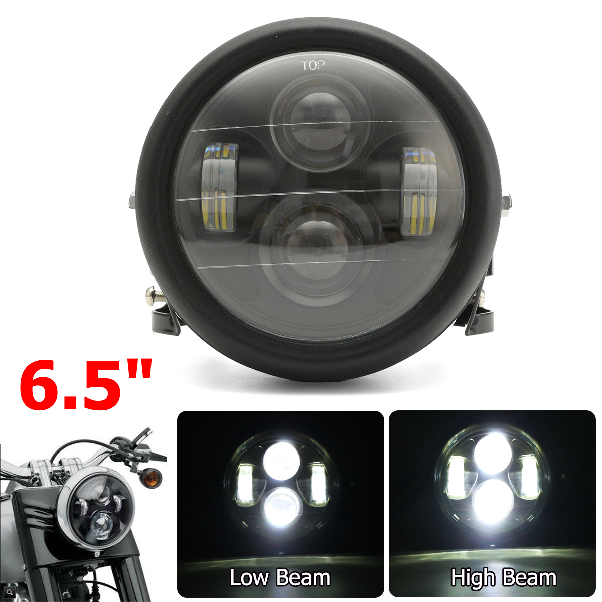 12V-Black-LED-Motorcycle-Projector-Headlights-with-Bracket-Cafe-Racer-1482548