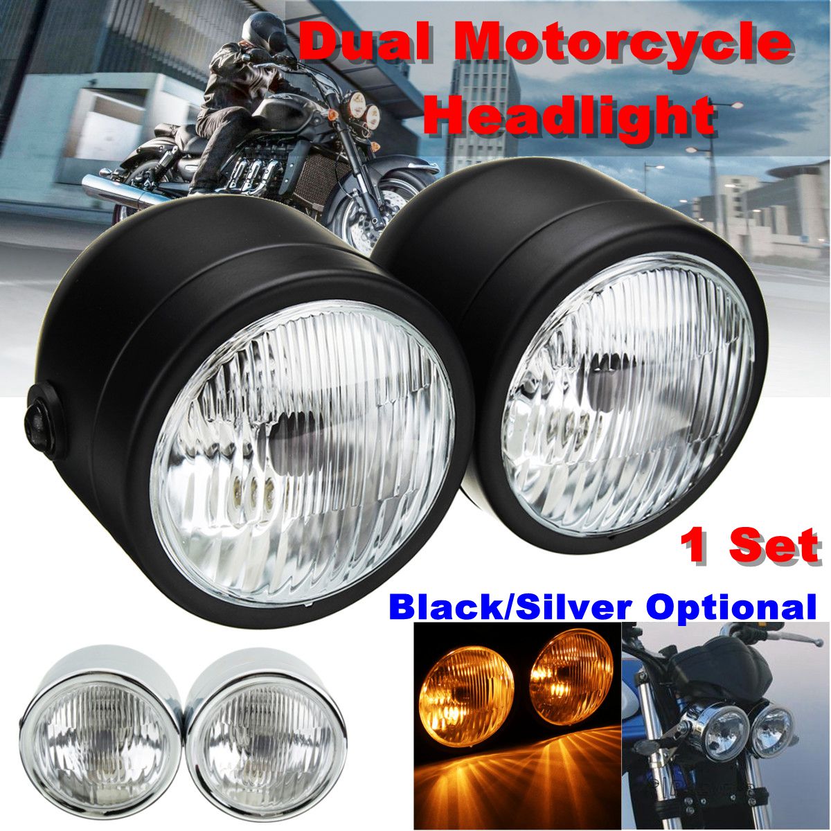 12V-H4-35W-Dual-Twin-Motorcycle-Headlight-Dominator-Tracker-Streetfighter-HeadlampBracket-1267039