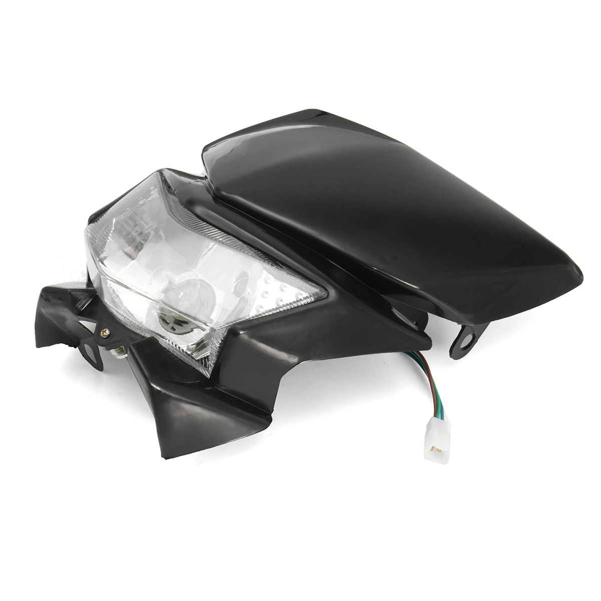 12V-Motorcycle-Fairing-Headlight-Lamp-HiLo-Beam-Street-Fighter-Dirt-Bike-Universal-1172295