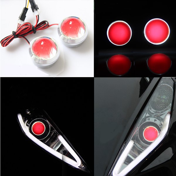 12V-Motorcycle-LED-Lens-Headlights-Cold-Light-Fog-Lamp-Universal-946954