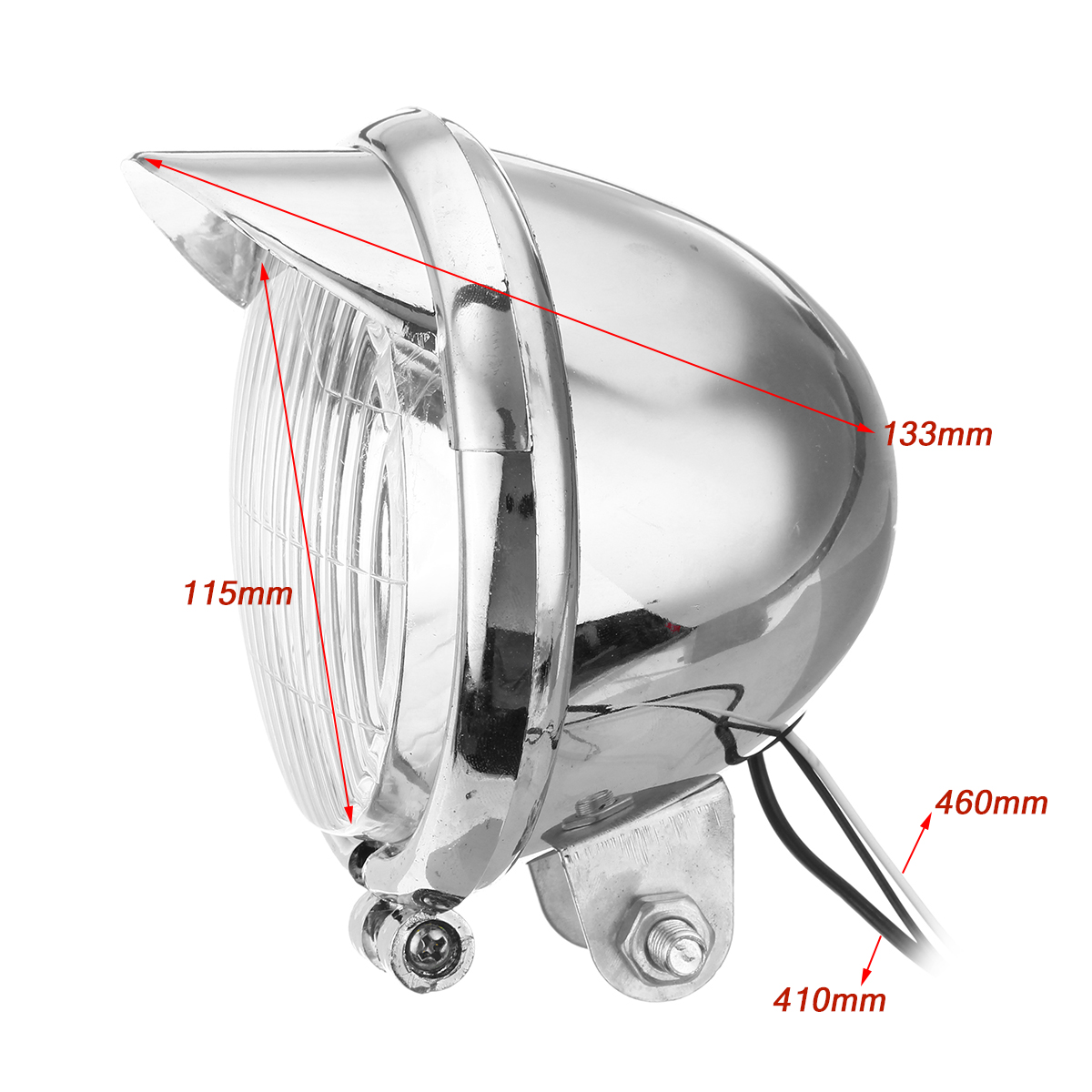 12V-Retro-LED-Motorcycle-Bullet-White-Headlights-HiLow-Beam-Super-Bright-Light-1516620
