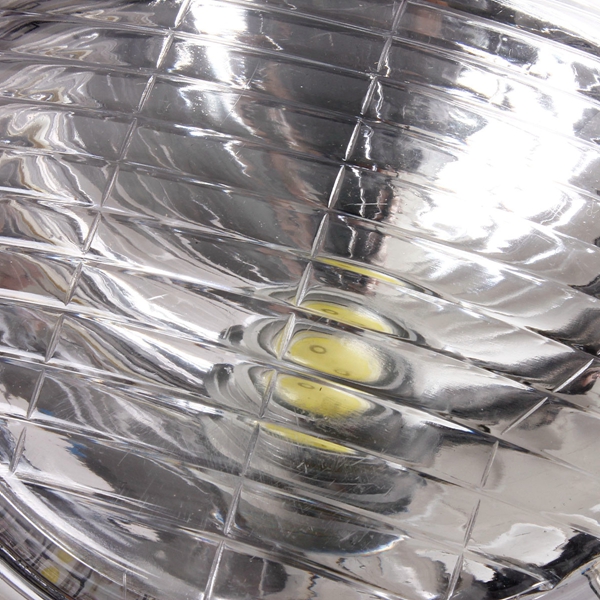 12V-Universal-Motorcycle-25-LEDs-Headlight-Headlamp-Chrome-Case-942792