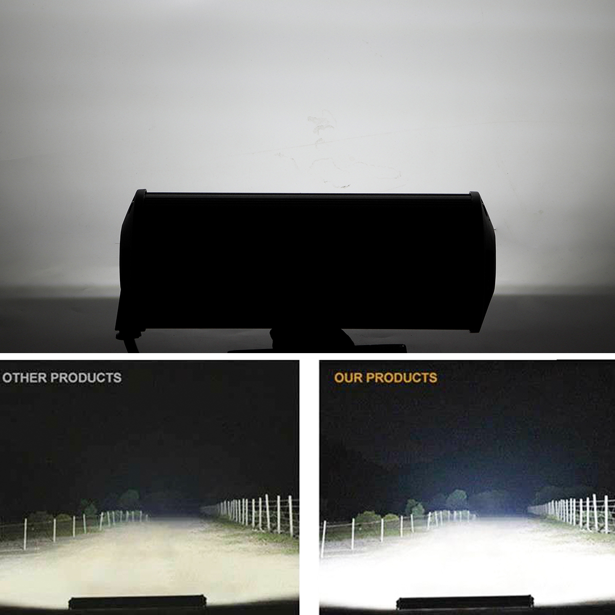 144W-48-LED-Work-Light-Bar-Fog-Driving-Lamp-White-Amber-Offroad-SUV-ATV-UTV-1635586