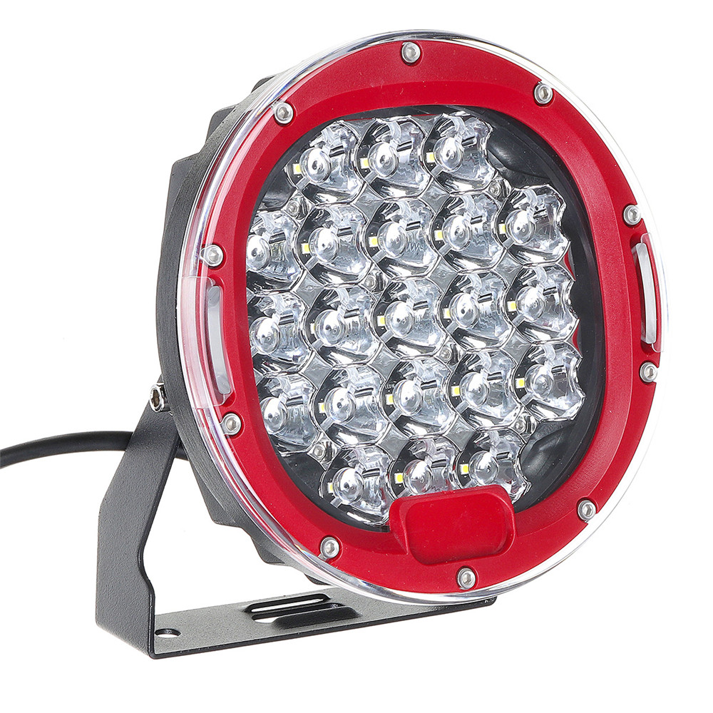 1Pcs-LED-9-32V-IP68-6000K-105W-6000LM-Motorcycle-Car-ATV-Headlights-Red-7Inch-1481711