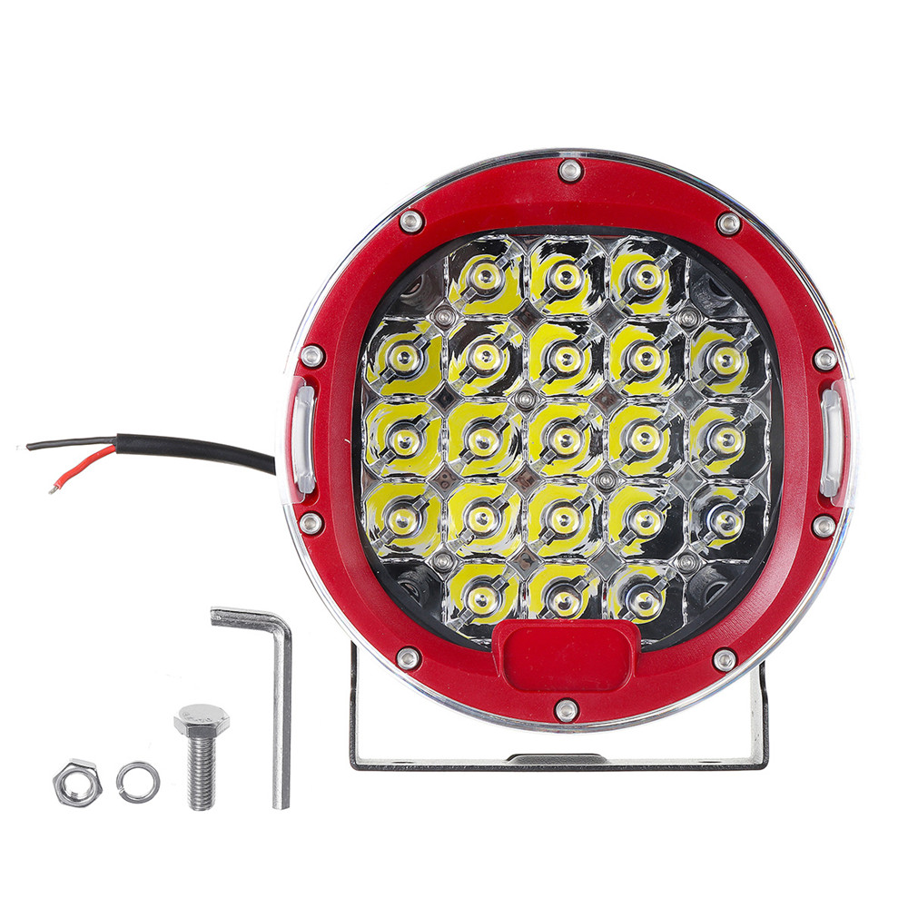 1Pcs-LED-9-32V-IP68-6000K-105W-6000LM-Motorcycle-Car-ATV-Headlights-Red-7Inch-1481711