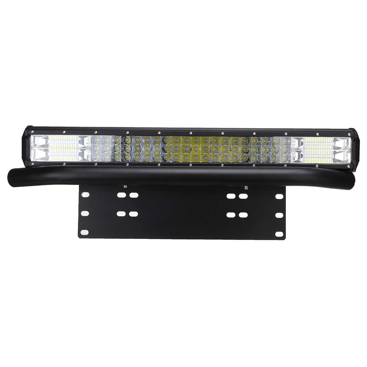 23quot-LED-Light-Bar--Number-Plate-Frame--2-x-4-Spot-Flood-Driving-Lamp-Offroad-1820000