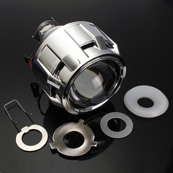 25-Inch-Motor-Bi-xenon-HID-Projector-Angle-Eye-Halo-Lens-Headlight-931381