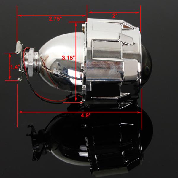 25-Inch-Motor-Bi-xenon-HID-Projector-Angle-Eye-Halo-Lens-Headlight-931381