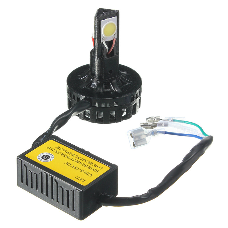 25W-1900lm-6500K-Universal-Motorcycle-Auto-HiLo-Beam-LED-Headlight-Lamp-Bulb-1133841