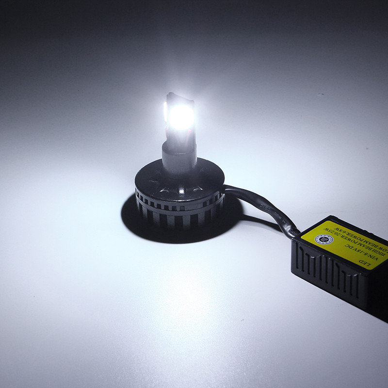 25W-1900lm-6500K-Universal-Motorcycle-Auto-HiLo-Beam-LED-Headlight-Lamp-Bulb-1133841