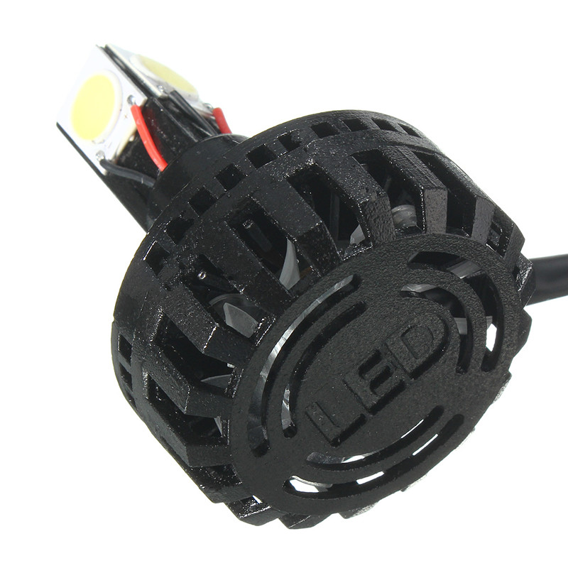 25W-1900lm-6500K-Universal-Motorcycle-Auto-HiLo-Beam-LED-Headlight-Lamp-Bulb-1133841