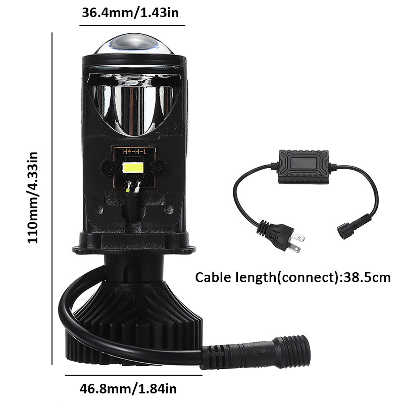 2PCS-90W-LHDRHD-H4-Bi-LED-HiLo-Mini-Projector-LED-Headlights-Lens-Retrofit-Bulb-12V-1631652