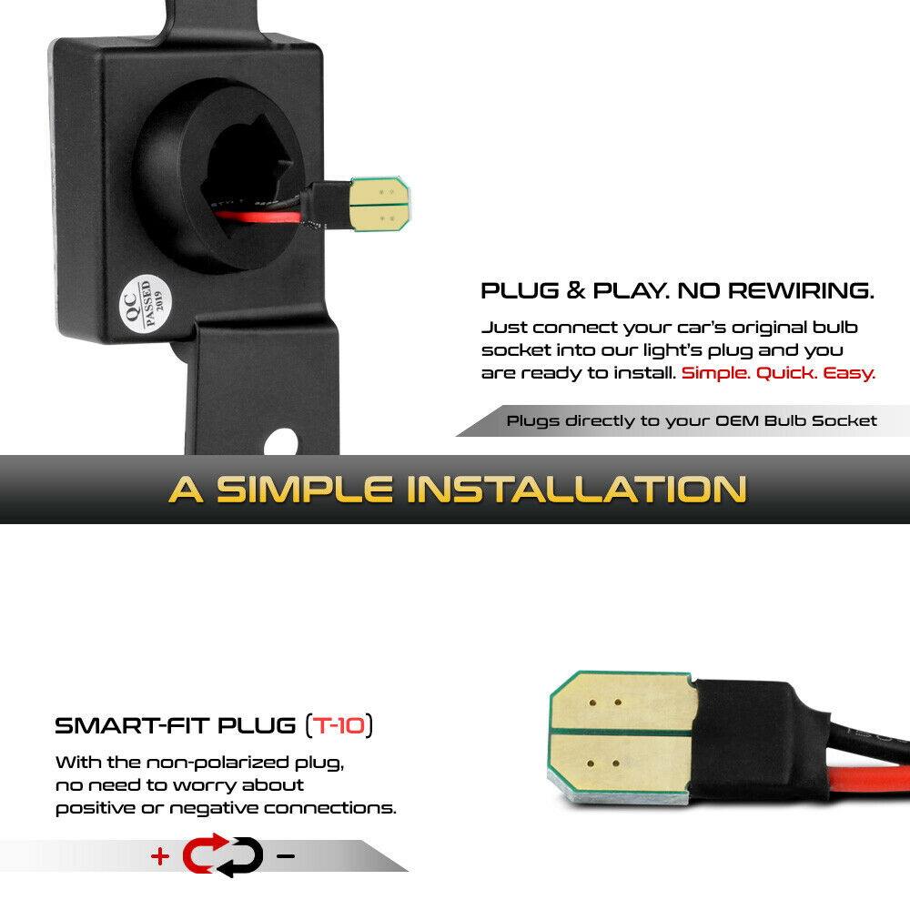 2PCS-LED-License-Plate-Light-For-Chevy-Silverado-2014-2018-GMC-Sierra-BRIGHT-SMD-1826644