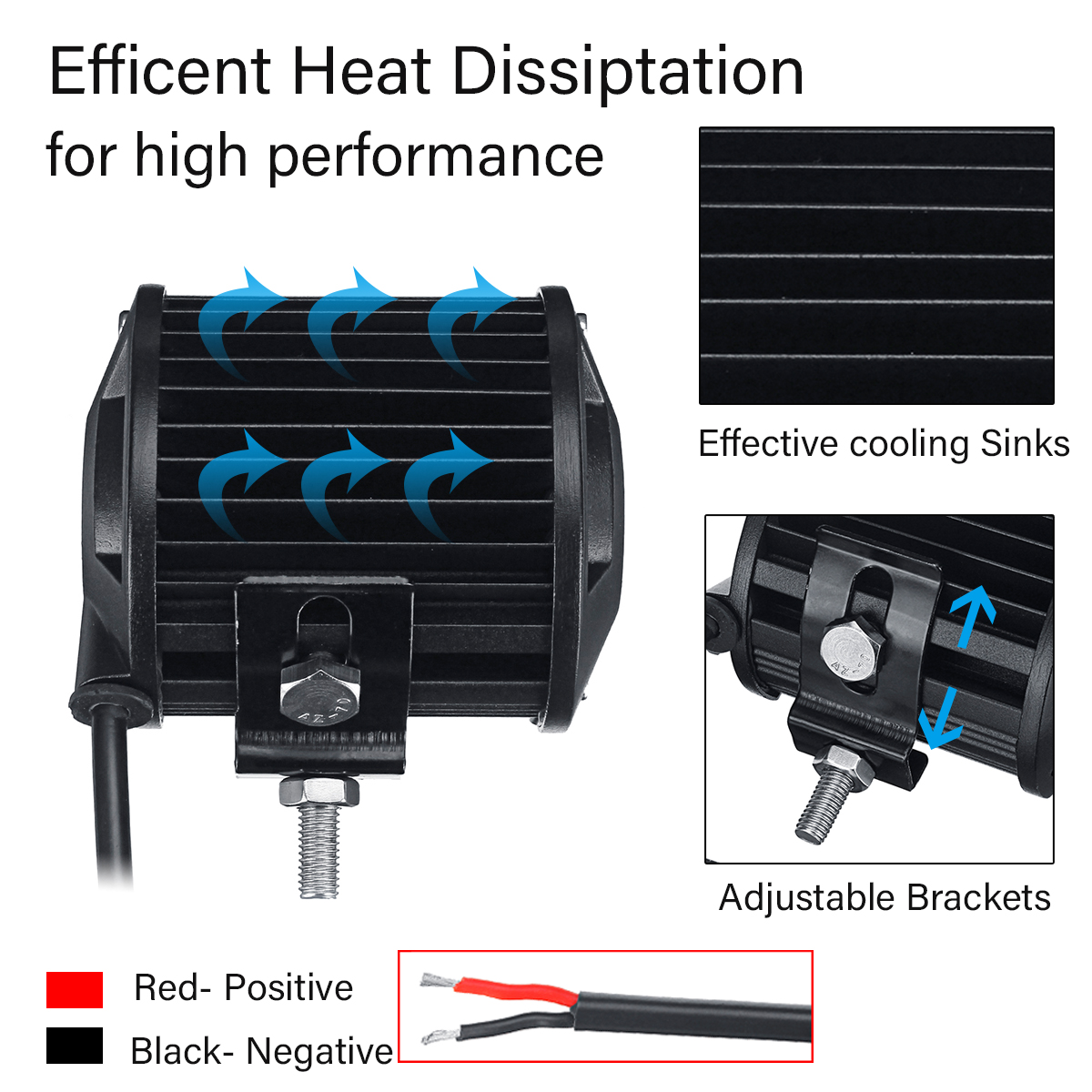 2Pcs-6D-6-LED-18W-6000K-Work-Light-Spot-Beam-Boat-Truck-Offroad-4WD-SUV-White-Lamp-IP67-1543874