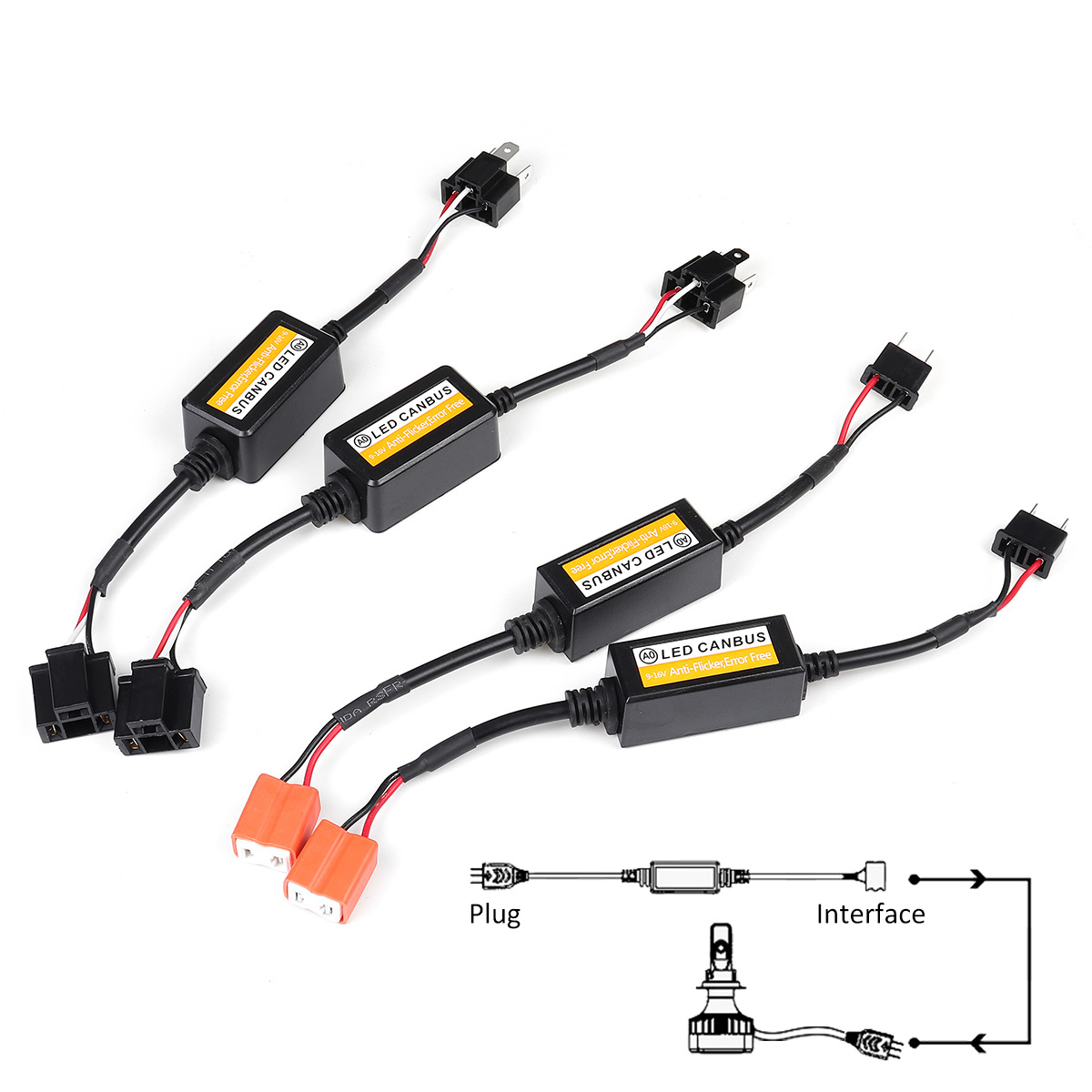 2pcs-12V-H7H4-25W-LED-Headlight-Decoder-Canbus-Error-Free-Resistor-Canceller-1688890