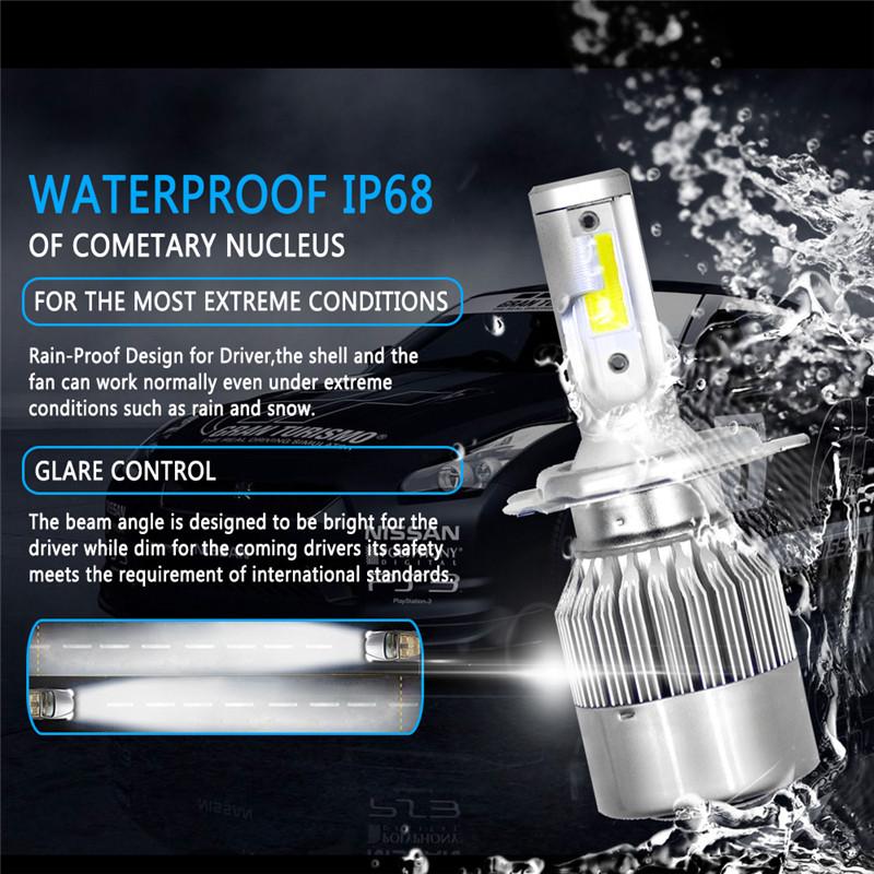 2pcs-12V24V-C6-LED-Bulb-H1H4H7H1190059006-White-Headlights-72W-7200Lm-COB-Headlamp-Auto-Fog-Light-La-1500471
