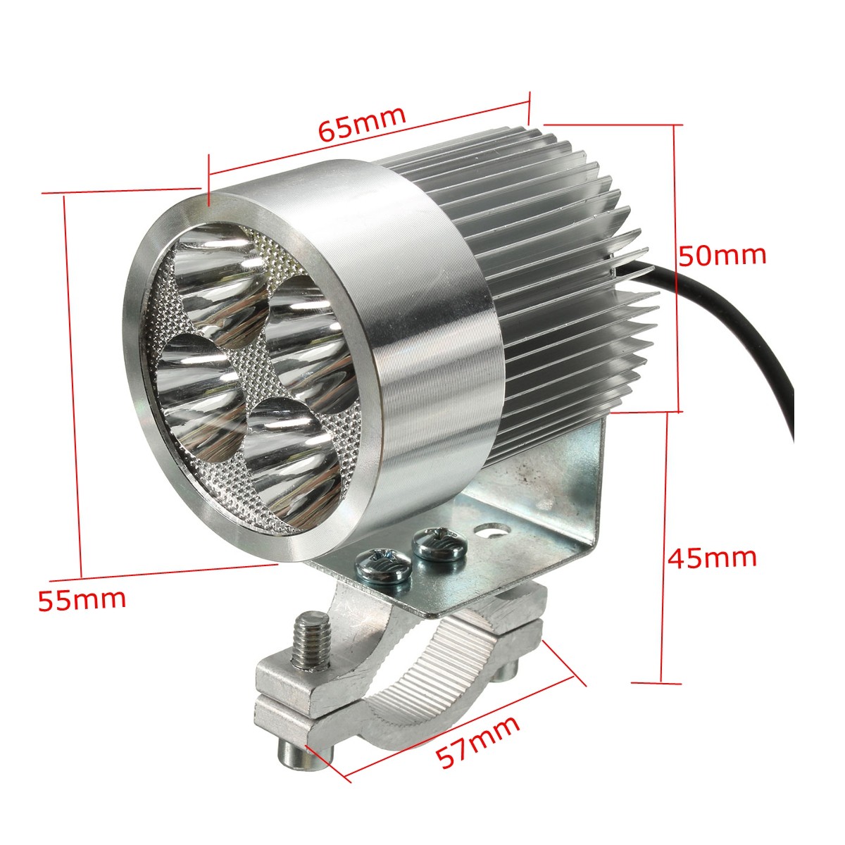 2pcs-12W-6000K-LED-Daylight-Headlamp-Spot-Lightt-Chrome-For-Motorcycle-Scooter-Car-Truck-Van-1040420