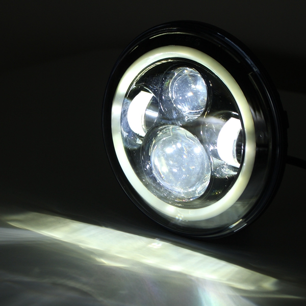 2pcs-40W-6500K-3600LM-White-LED-Headlight-Angel-Eyes-Lamp-for-Harley-Jeep-Wrangler-1037627