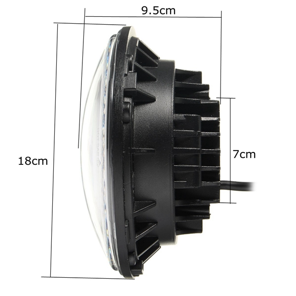2pcs-40W-6500K-3600LM-White-LED-Headlight-Angel-Eyes-Lamp-for-Harley-Jeep-Wrangler-1037627