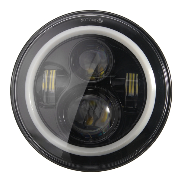 2pcs-40W-6500K-3600LM-White-LED-Headlight-Angel-Eyes-Lamp-for-Harley-Jeep-Wrangler-1037627