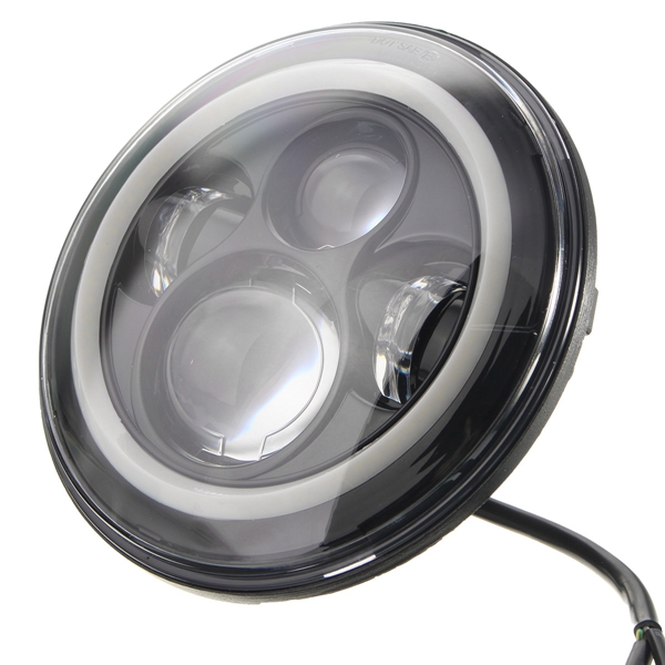 2pcs-40W-6500K-3600LM-White-LED-Headlight-Angel-Eyes-Lamp-for-Harley-Jeep-Wrangler-1037627