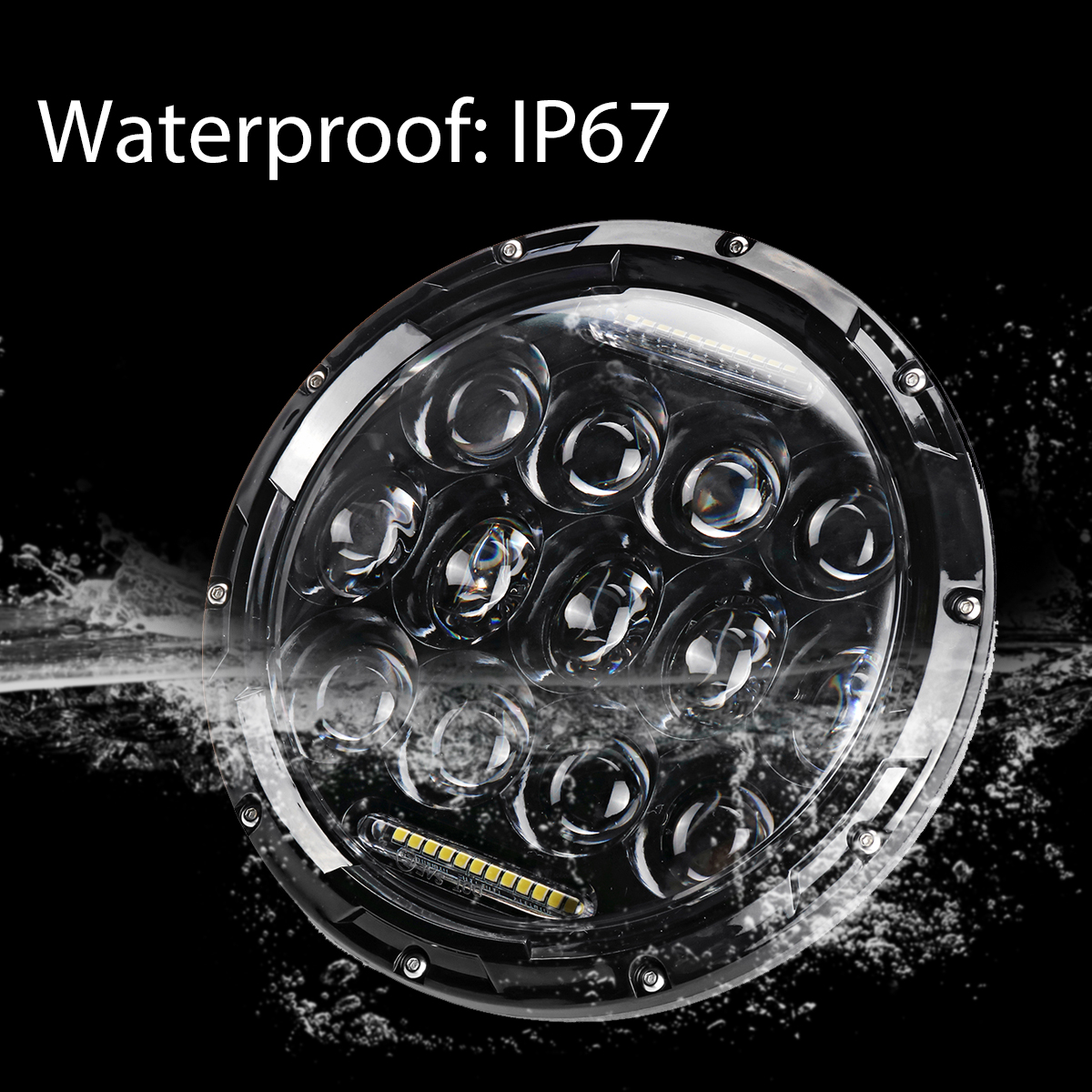 2pcs-7-inch-75W-Round-13-LED-Headlights-Hi-Lo-Beam-Bulb-For-HarleyJeep-Wrangler-JK-TJ-Black-1527617