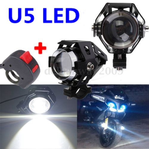 2pcs-U5-Motorcycle-LED-Headlights-Black-Driving-Fog-Spot-HiLo-Light-with-Kill-Switch-1038495
