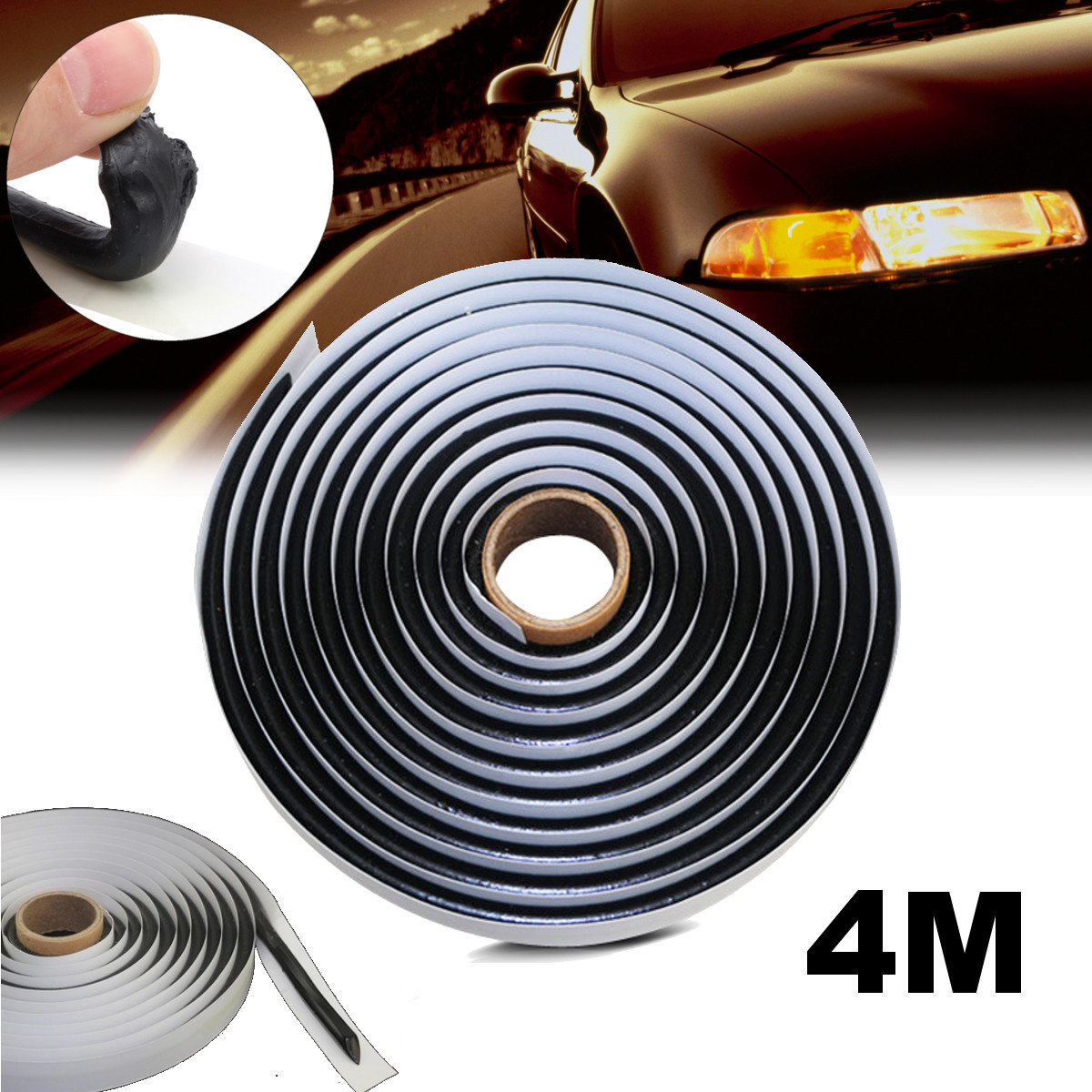 4M-Butyl-Rubber-Glue-Sealant-Motorcycle-Car-Truck-Headlight-LED-Retrofit-Reseal-Strip-Black-1425847