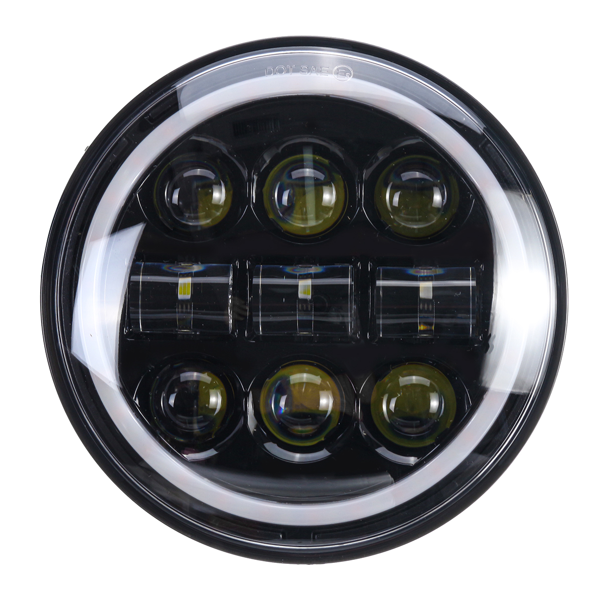 5-34quot-575quot-Motorcycle-Projector-LED-Headlight-Sealed-Hi-Lo-Beam-Halo-Ring-Lamp-1733054