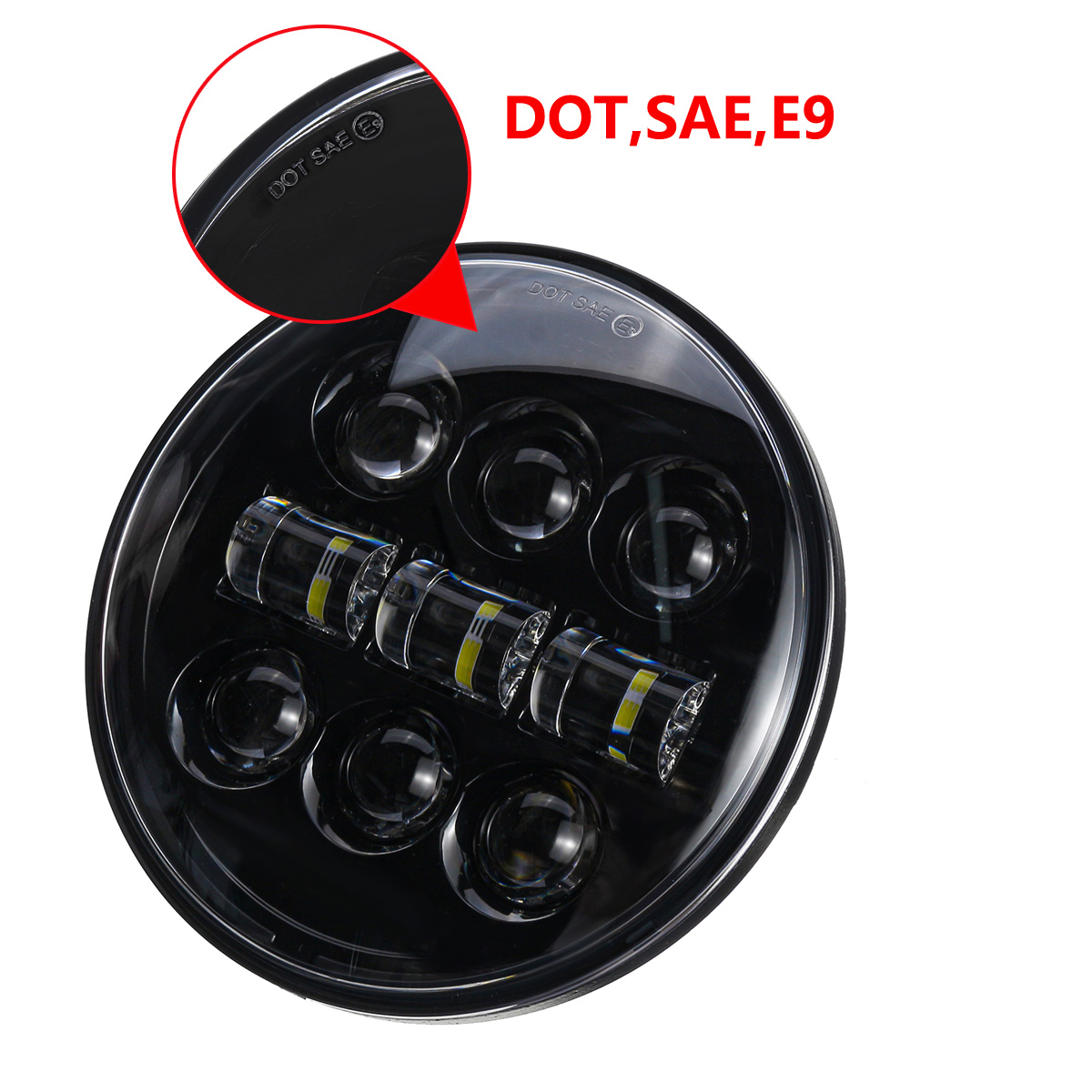 575-Inch-45W-12V-Motorcycle-LED-Headlight-Projector-Hi-Lo-Beam-Round-Lamp-1733050