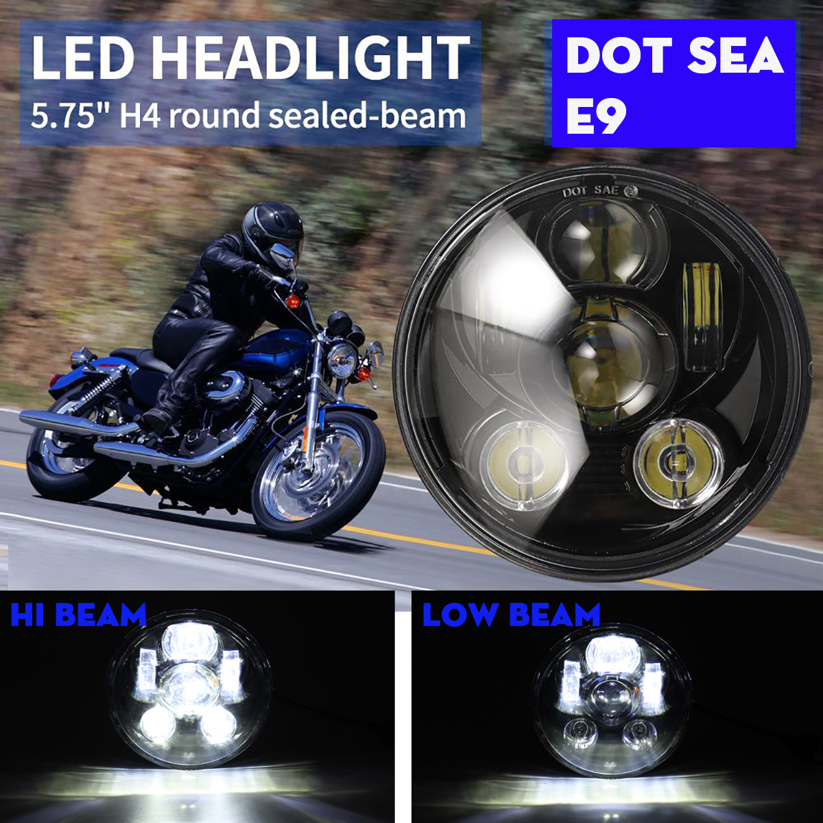 575-Inch-H4-H13-Motorcycle-LED-Headlights-Sealed-Projector-Hi-Lo-Beam-Head-Lamp-For-Harley-1635525