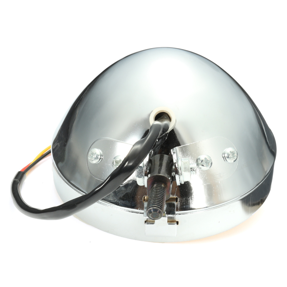 575quot-Motorcycle-Headlight-Light-Retro-Metal-Yellow-Len-For-Harley-Bobber-Chopper-1066035