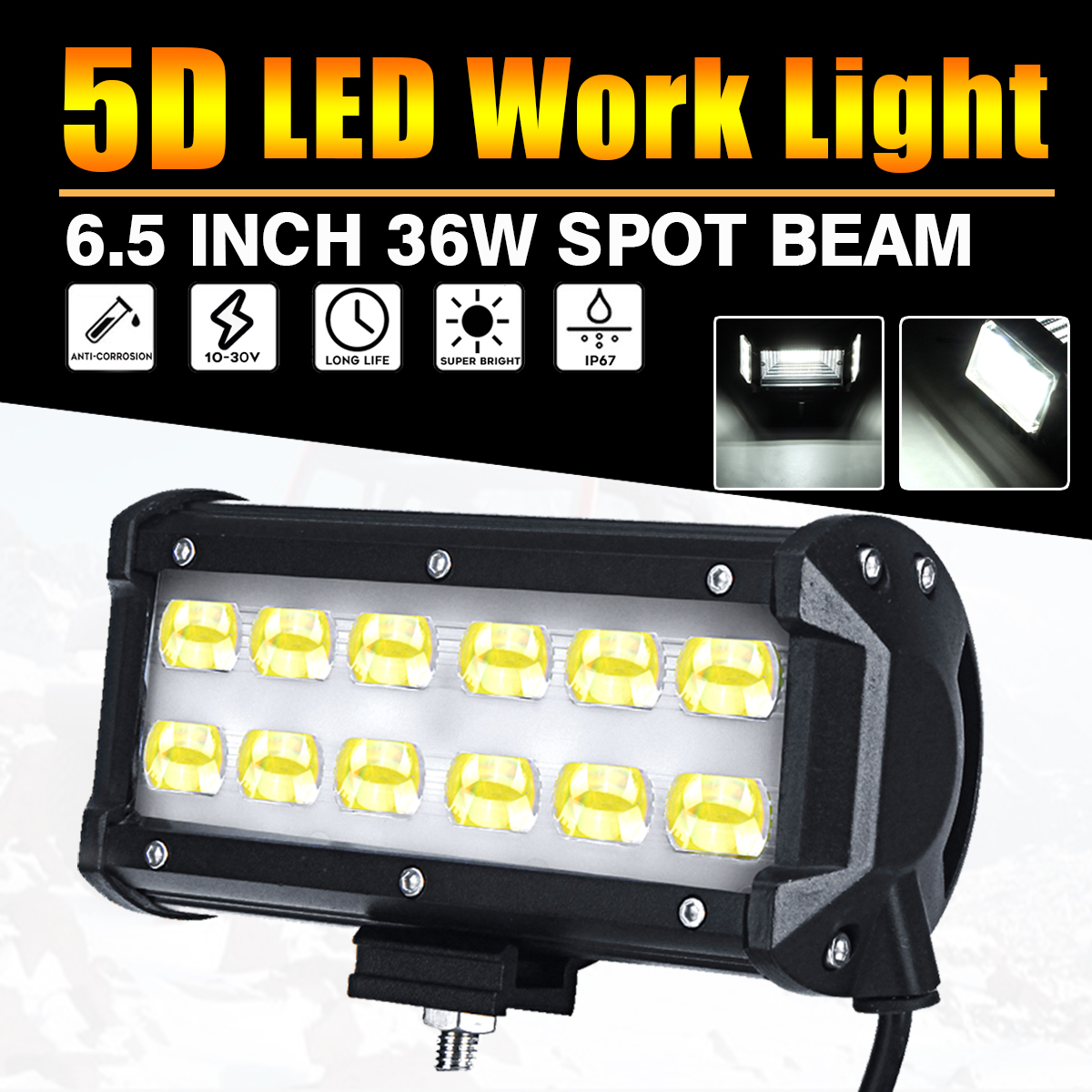 65-Inch-5D-36W-LED-Work-Light-Spot-Beam-Boat-Truck-Off-Road-4WD-SUV-6000K-IP67-1637165