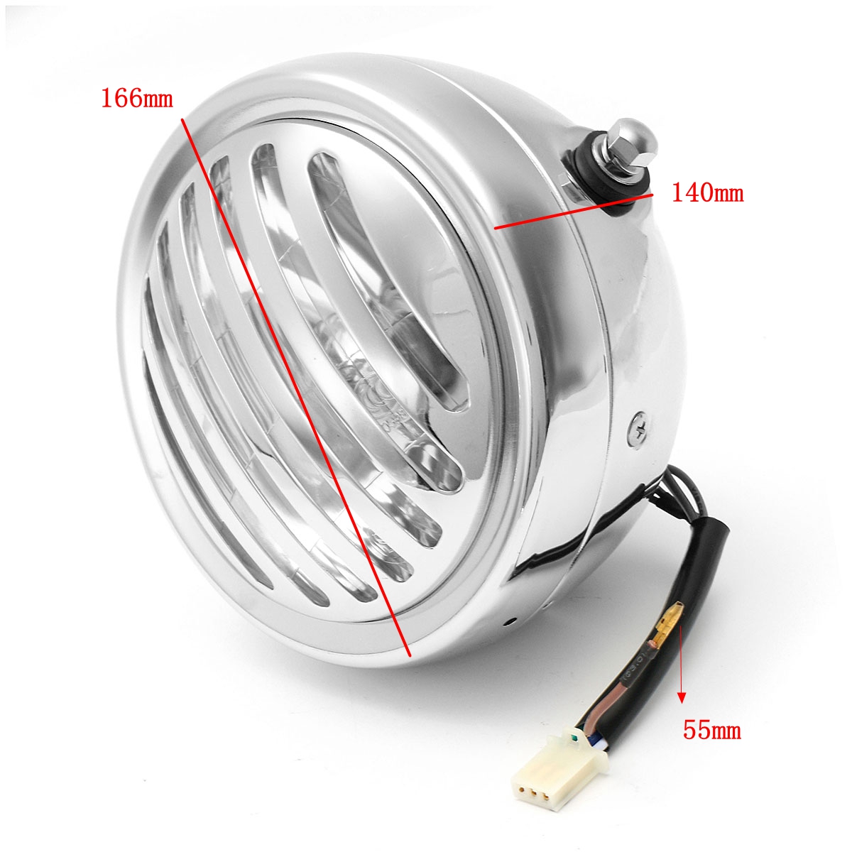 65inch-Motorcycle-Headlight-Retro-Grill-Guard-Metal-For-Harley-Chopper-Cafe-Racer-1261398