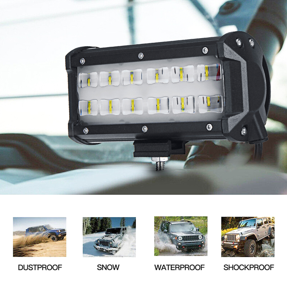 6D-LED-36W-6000K-Work-Light-Spot-Beam-Boat-Truck-Offroad-4WD-SUV-White-Lamp-IP67-1543875