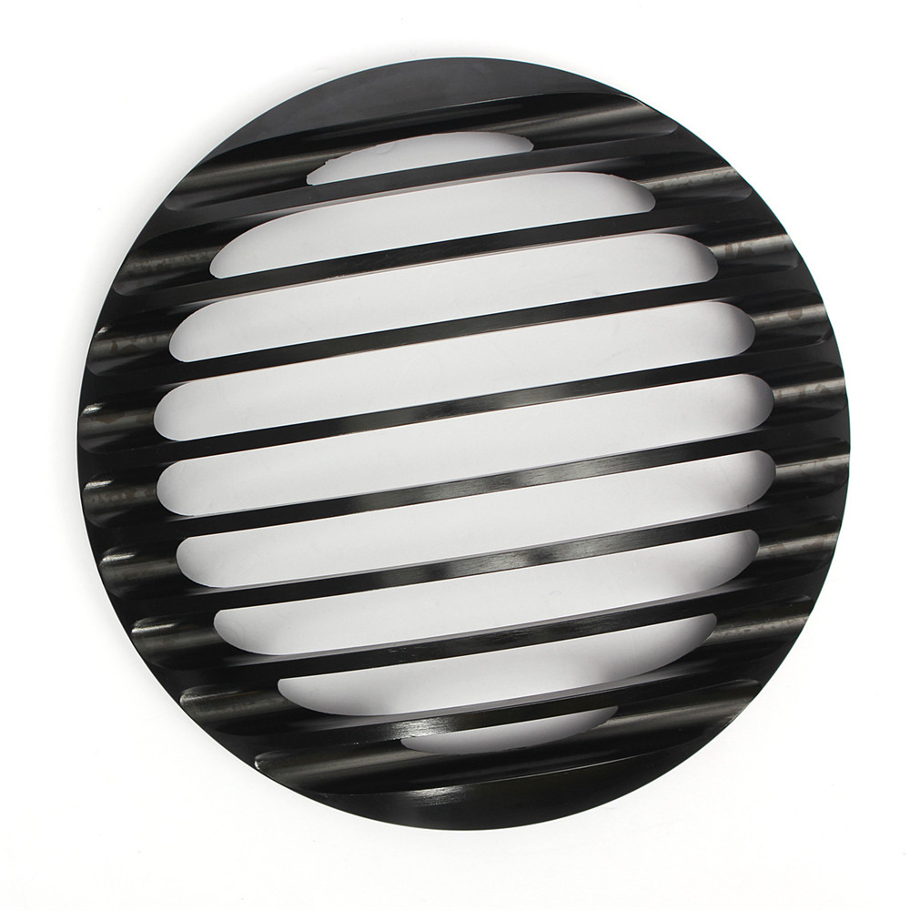 6Inch-Black-Metal-Motorcycle-Grill-Cover-Halogen-Headlights-For-Harley-Sportster-1381349
