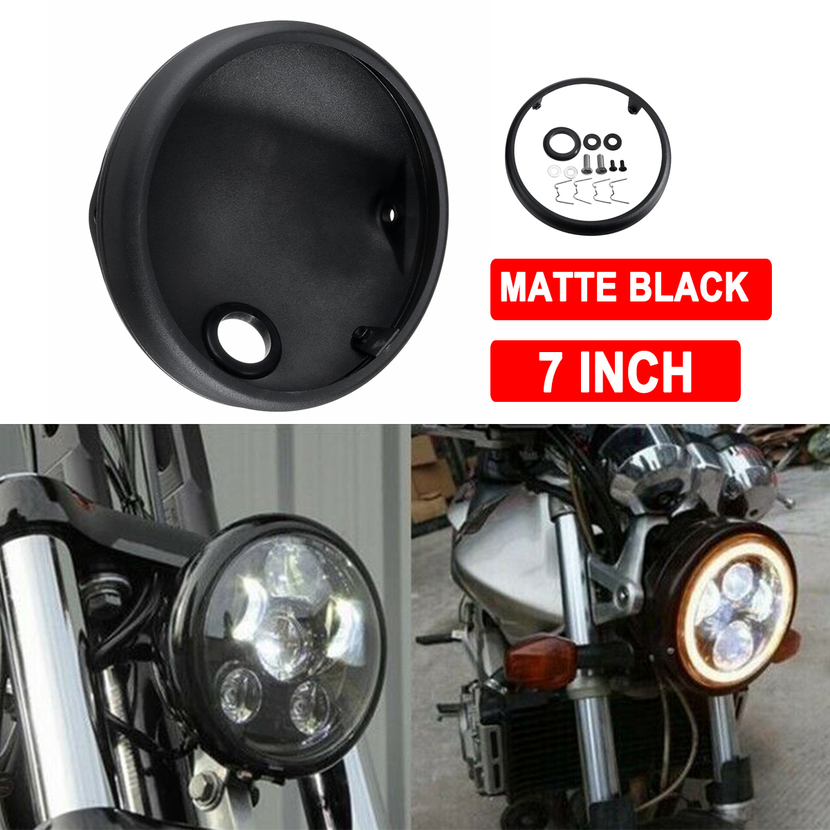 7-Inch-Round-Headlight-Lamp-Bulb-Bucket-Housing-Bracket-Black-For-Harley-Motorcycle-1668228