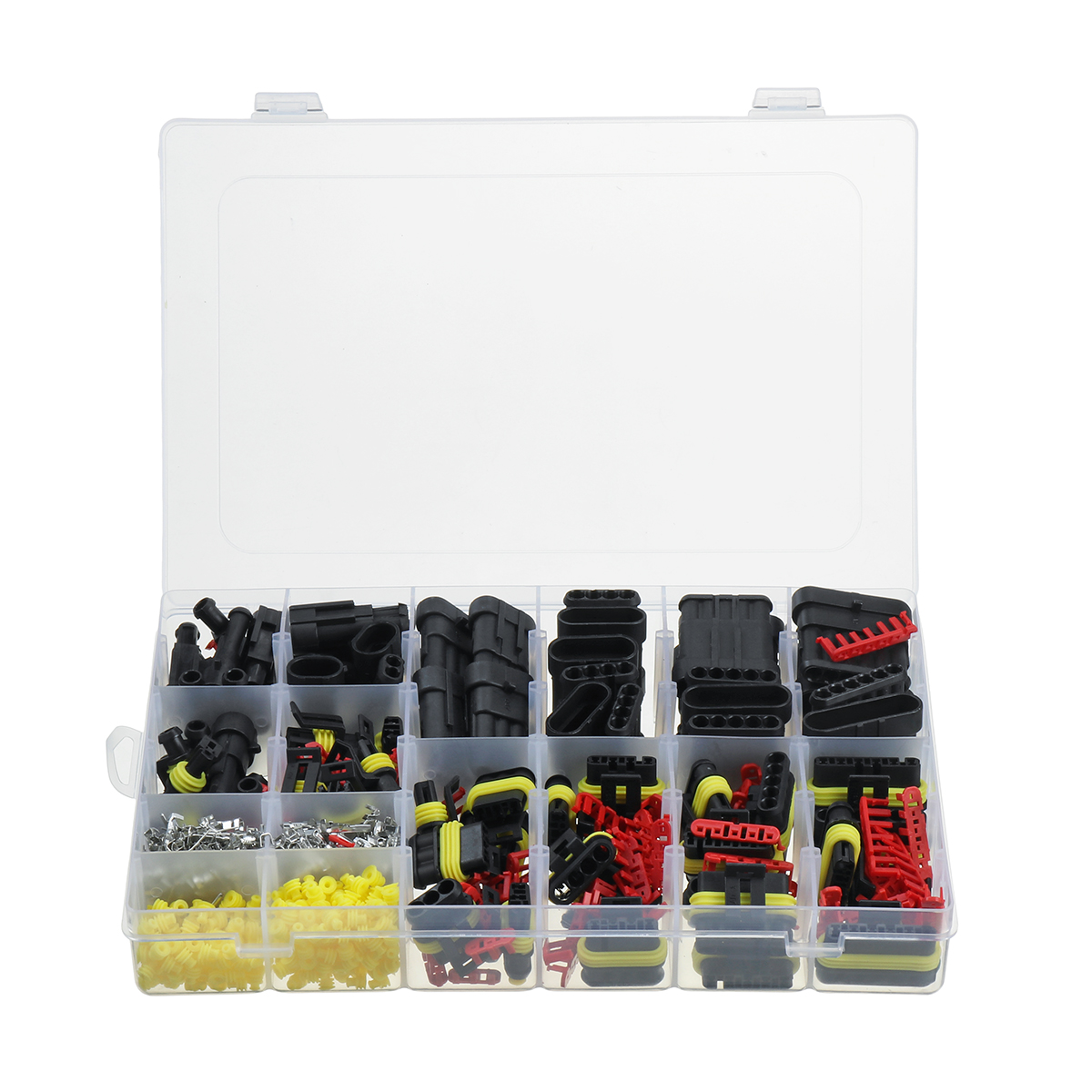 708pcs-Electrical-Wire-Connector-Plug-1-6-Pin-Way-Waterproof-Sealed-Set-With-Blade-Fuses-1671771