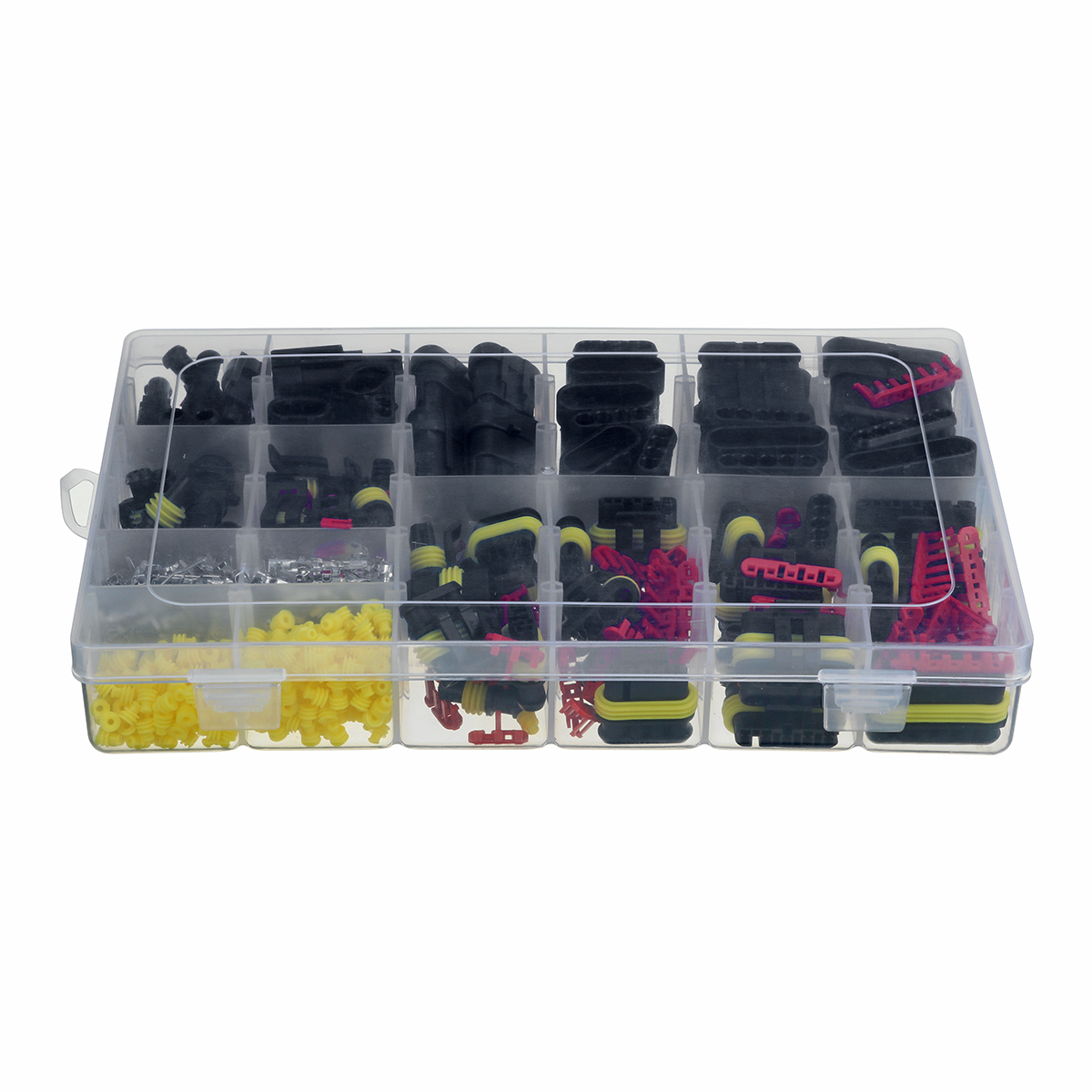 708pcs-Electrical-Wire-Connector-Plug-1-6-Pin-Way-Waterproof-Sealed-Set-With-Blade-Fuses-1671771