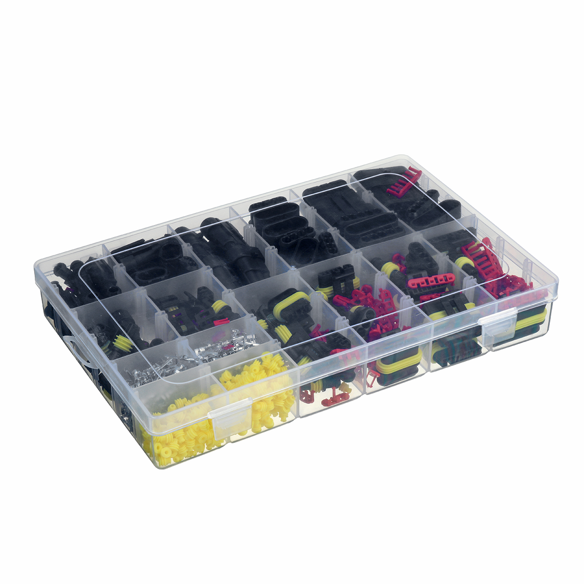 708pcs-Electrical-Wire-Connector-Plug-1-6-Pin-Way-Waterproof-Sealed-Set-With-Blade-Fuses-1671771